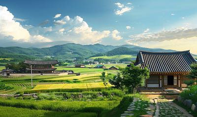 Landschaft in Korea