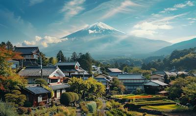 typisch Japanische Landschaft
