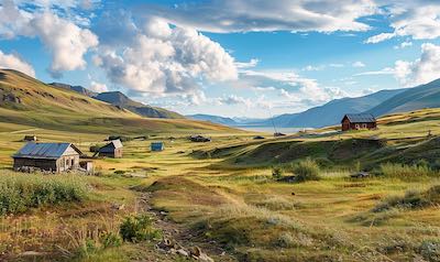 typisch russische Landschaft