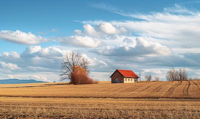 typische Landschaft in Slowenien