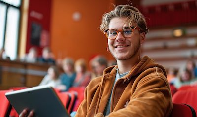 Student in einem Finnisch Kurs Level B1 Niveau