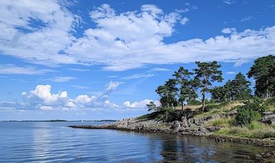 typische Landschaft in Finnland