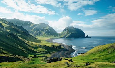 typische Landschaft in Island