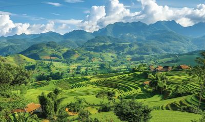 typische landschaft in Vietnam