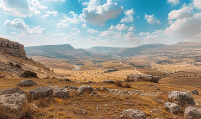 typische landschaft in syrien